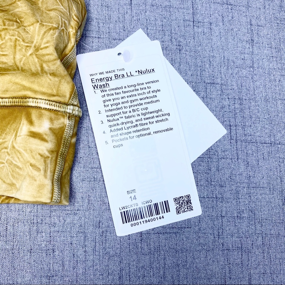 Lululemon Energy Bra Dyed Long Line Sports Bra 14 - Picture 9 of 10